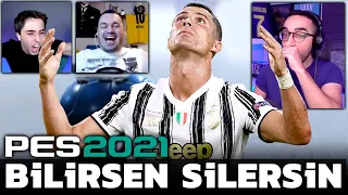 RONALDO SİLDİRDİLER!! ADAM KAHİN ÇIKTI! // BİLİRSEN SİLERSİN // PES 2021 SİYAH TOP AÇILIMI