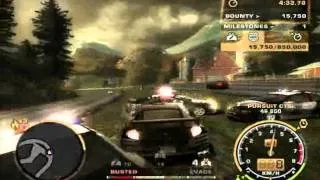 Crazy flying in Need for Speed : Most Wanted