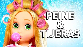 ⭐¡Salon de Belleza y Peluquería Rapunzel Elsa y Anna! ✂️  | Princesas Disney