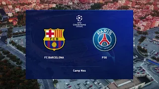 Barcelona vs PSG | UEFA Champions League | Round of 16 First Leg Preview | PES 2021