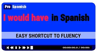 'I would have ' in Spanish - EASY SHORTCUT TO FLUENCY
