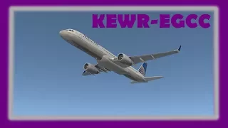 [Xplane11] UAL81 | New York Newark-Manchester | Flight Factor 757 | United |