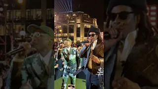 Pharrell williams and Jay-Z performing at Louis Vuitton show Paris 2023