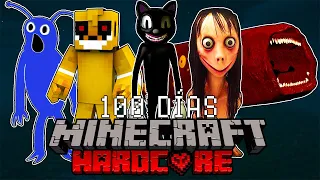 I survived 100 days on CREEPYPASTAS ISLAND in Minecraft HARDCORE and this is what happened...