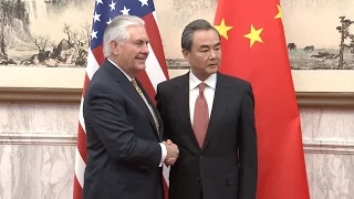 Chinese Foreign Minister Wang Yi Meets US Secretary of State Rex Tillerson