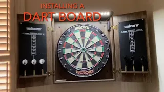 Installing a Dart Board with Cabinet