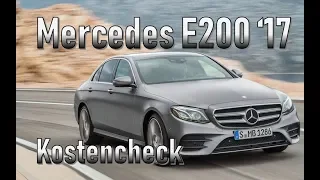 Mercedes-Benz E200 2017 Unterhaltskosten | Gebrauchtwagen