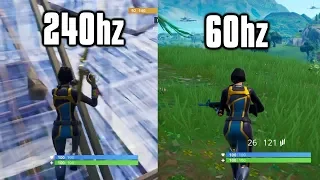 Playing Fortnite on 240Hz: Is It Worth It? - 240Hz vs 144Hz vs 60Hz Comparison