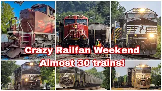 [Almost 30 Trains!] The craziest railfan weekend in North Carolina! | Thomasville Railfan Production