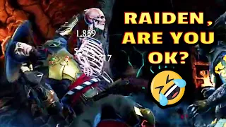 MK Mobile. The Funniest Glitches I've Ever Seen! Raiden is NOT OKAY!