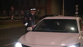 Сотрудники ГИБДД Ставрополя ловили нарушителей в ночном рейде