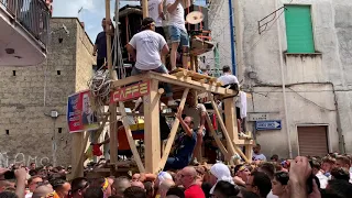 Festa dei gigli Brusciano 2019 - Uragano Passo Veloce - Girata Cimminera + Discesa via Bellini