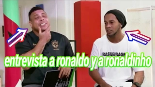 Periodista pregunta a Ronaldo y Ronaldinho: "¿Quién fue Mejor en el Barça?"