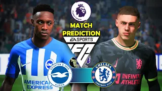 FC 24 - Brighton vs. Chelsea - Premier League 2023/24 Match Prediction