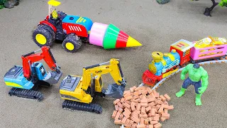 Diy tractor mini Bulldozer to making concrete road | Construction Vehicles, Road Roller #67