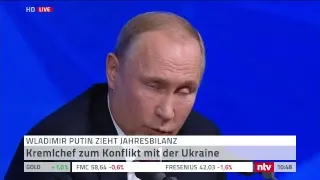 Live: Jahrespressekonferenz von Putin