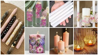 افكار💡اصنعي شموع في البيت لزينة وتعطير البيت بأقل تكلفة bougies  personnalisé #diy