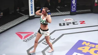 Namajunas spinning heelkick KO