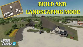 HOW TO USE THE BUILD AND LANDSCAPING MODE in Farming Simulator 22 | PS5 | FS22