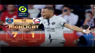 Premier League -Highlights | Lille vs PSG Highlight (1-7)