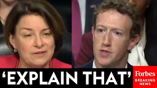 Amy Klobuchar Grills Mark Zuckerberg About Reports That Meta Is Targeting Children Under 13 As Users