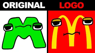 Popular Logo Version Vs Original Alphabet Lore (A-Z...) Part 1