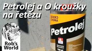 Poškozuje petrolej O kroužky na řetězu? Test.