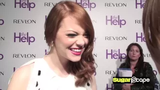 Emma Stone talks Ryan Gosling's abs at the premiere of The Help!