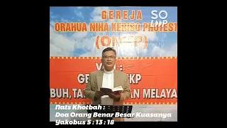 Khotbah Pdt. Matias Daeli, S.Th Minggu 22 Mei 2022