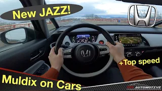 Honda Jazz e:HEV POV Test Drive + Acceleration 0-180 km/h