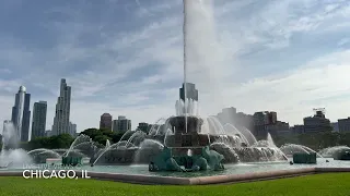 Chicago Buckingham Fountain - 4K  Powered by Live Live Views
