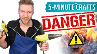 I tried the most DANGEROUS Crafts... I'm shocked!!!