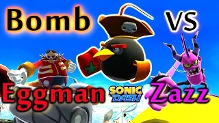 Sonic Dash - Angry Bird Bomb VS Eggman VS Zazz [Widescreen / Landscape 1080p]