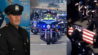 Procession held for fallen Billerica Police Sgt. Ian Taylor