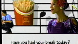 1995 Mcdonald's "Reggae" "Have You Had Your Break Today" TV Commercial