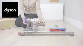 How to set up and use your Dyson V8™ cordless vacuum with the soft roller and mini Motorhead