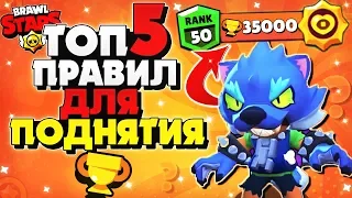 ТОП 5 ПРАВИЛ ДЛЯ ПОДНЯТИЯ КУБКОВ ГАЙД КАК АПАТЬ КУБКИ Бравл Старс / BRAWL STARS