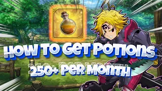 HOW TO GET OVER 250+ STAMINA POTOIONS PER MONTH - Grand Cross