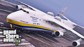 GTA V E37 - World's Largest Plane in GTA V | Antonov AN-225 Mriya Mod Showcase