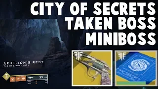 Destiny 2 Forsaken - MALFEASANCE City of Secrets - Easy Taken Boss / Miniboss Kills!