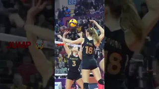 Zehra Güneş Three volleyball jumping shoot 🙄