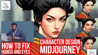 Midjourney - comic characters + the SECRET of fixing hands and eyes!