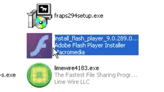 What happens when you run a fake Flash Player installer ?