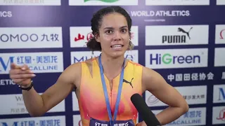 19-Year-Old Torrie Lewis Reacts To Beating Sha'Carri Richardson In Xiamen Diamond League 200m