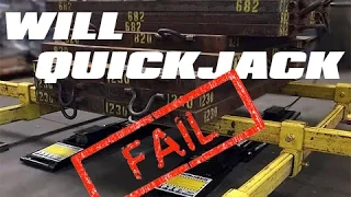 Epic QuickJack Car Lift Fail Video Attempt