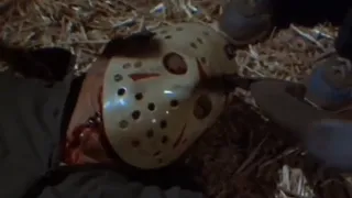 Friday the 13th part 3 (1982) Jason gets axed in the head