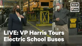 Vice President Kamala Harris Visits Bus Manufacturer | LIVE