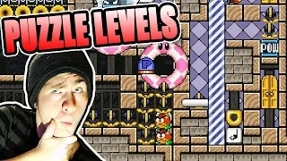 Super Mario Maker Seanhip NEW PUZZLE Levels [WIGGLE ROOM, TOSS UP]