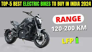 TOP 5🔥BEST ELECTRIC BIKES IN INDIA 2024 | Price, Range, Review | BEST ELECTRIC BIKE