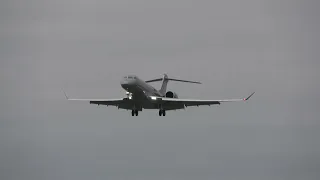 (4K) Vistajet landing at Dubendorf airbase